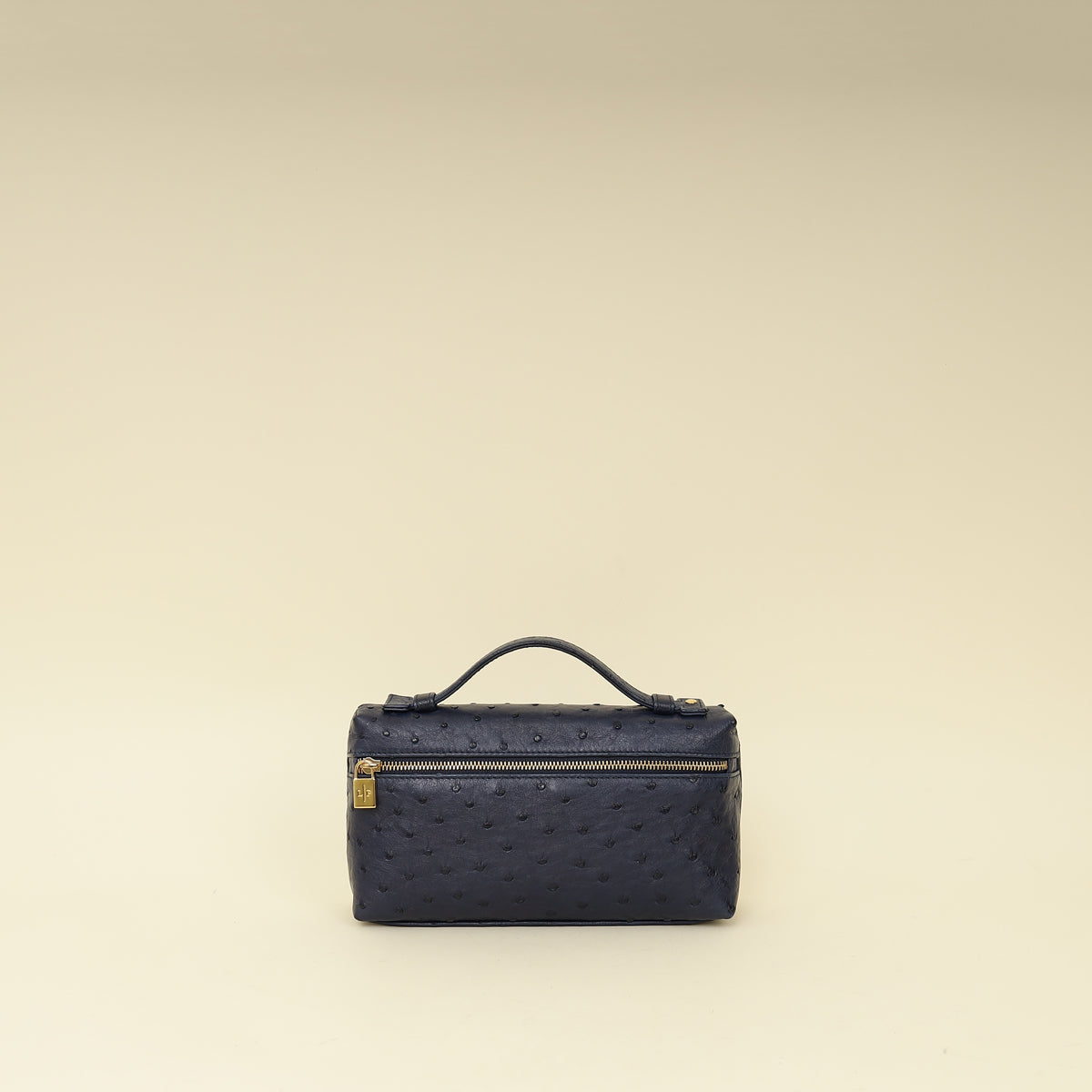 Loro Piana Blue Ostrich L19 Pouch
