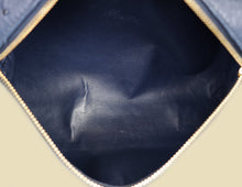 Loro Piana Blue Ostrich L19 Pouch