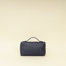 Loro Piana Blue Ostrich L19 Pouch