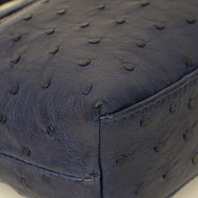 Loro Piana Blue Ostrich L19 Pouch