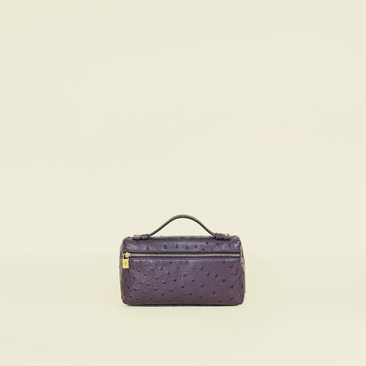 Loro Piana Violet Ostrich Extra Pocket L19
