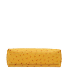 Loro Piana Yellow Ostrich Extra Pocket L19 Bag