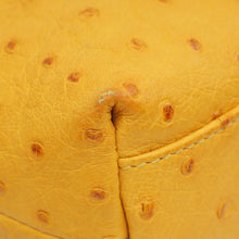Loro Piana Yellow Ostrich Extra Pocket L19 Bag