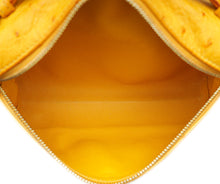 Loro Piana Yellow Ostrich Extra Pocket L19 Bag