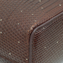 Loro Piana Dark Brown Lizard Extra Pocket L19 Pouch