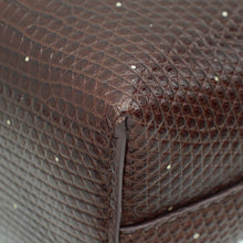 Loro Piana Dark Brown Lizard Extra Pocket L19 Pouch