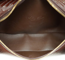 Loro Piana Dark Brown Lizard Extra Pocket L19 Pouch