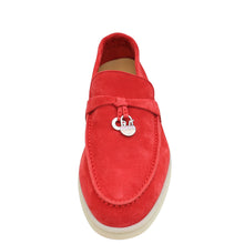 Loro Piana Tango Red Summer Charms Walk Loafer W/ Loro Piana My Charm 36