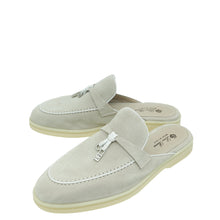Loro Piana Powder Pearl Charms Walk Babouche Loafer 38.5