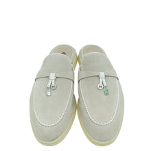 Loro Piana Powder Pearl Charms Walk Babouche Loafer 38.5