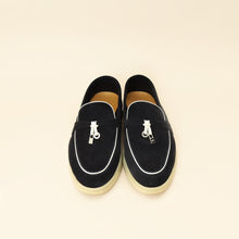 Loro Piana Argo Blue Summer Charm Walk Loafer 36