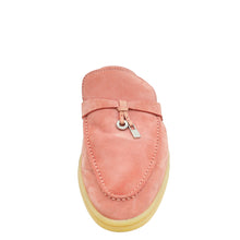 Loro Piana Sorbet Pink Charms Walk Babouche Loafer 37.5