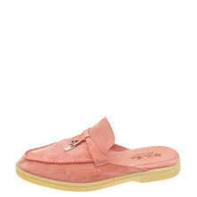 Loro Piana Sorbet Pink Charms Walk Babouche Loafer 37.5