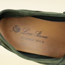 Loro Piana Green Glass Summer Charms Walk Loafers 37