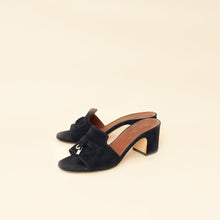 Loro Piana Navy Blue Summer Charms Sandal 37