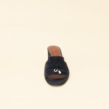 Loro Piana Navy Blue Summer Charms Sandal 37