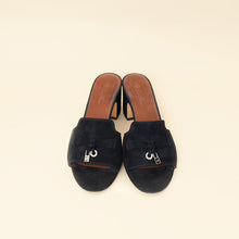 Loro Piana Navy Blue Summer Charms Sandal 37