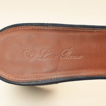 Loro Piana Navy Blue Summer Charms Sandal 37