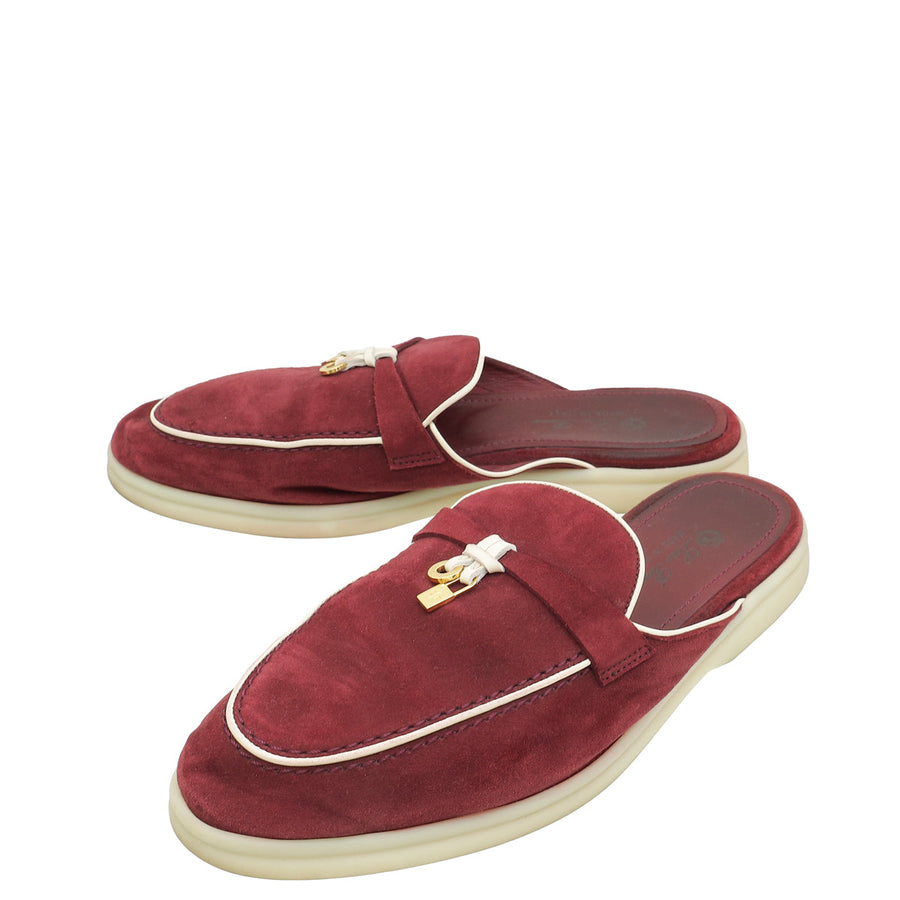Loro Piana Aguaje Charms Walk Babouche Loafer 38