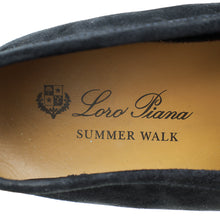 Loro Piana Argo Blue Melange Summer Charms Walk Loafer 38