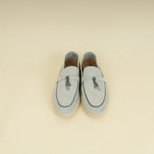 Loro Piana Eucalyptus Summer Charms Walk Loafers 36