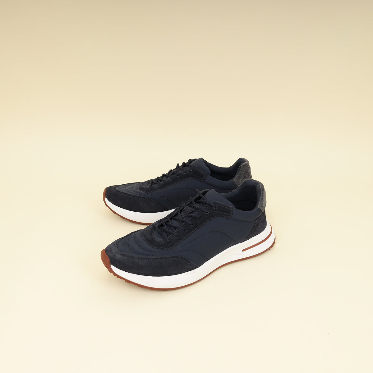 Loro Piana Navy Blue Week End Walk Evo Sneakers 42