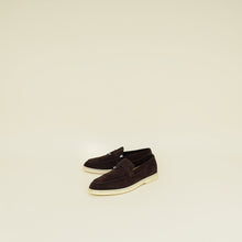 Loro Piana Chocolate Summer Charms Walk Loafer 36.5