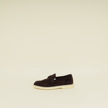 Loro Piana Chocolate Summer Charms Walk Loafer 36.5