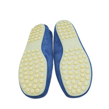 Loro Piana Blue Fluorite Suede Dot Sole Walk Loafer 36