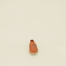 Loro Piana Dusty Orange Summer Walk Charm Loafer w/ My Charm 37.5