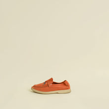 Loro Piana Dusty Orange Summer Walk Charm Loafer w/ My Charm 37.5