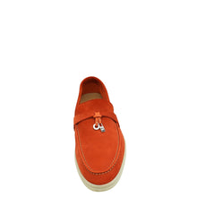 Loro Piana Rust Red Summer Charms Walk Loafer 37