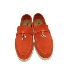 Loro Piana Rust Red Summer Charms Walk Loafer 37