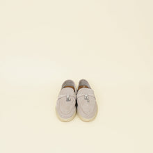 Loro Piana Pearl Powder Summer Charms Walk Loafer 37