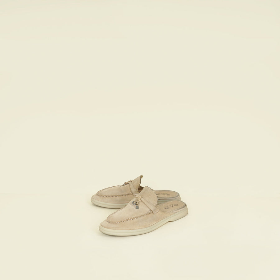 Loro Piana Windy Dune Charms Walk Babouche 38.5