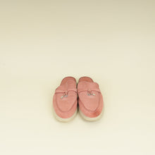 Loro Piana Sorbet Pink Babouche Charms Walk Loafer 38.5
