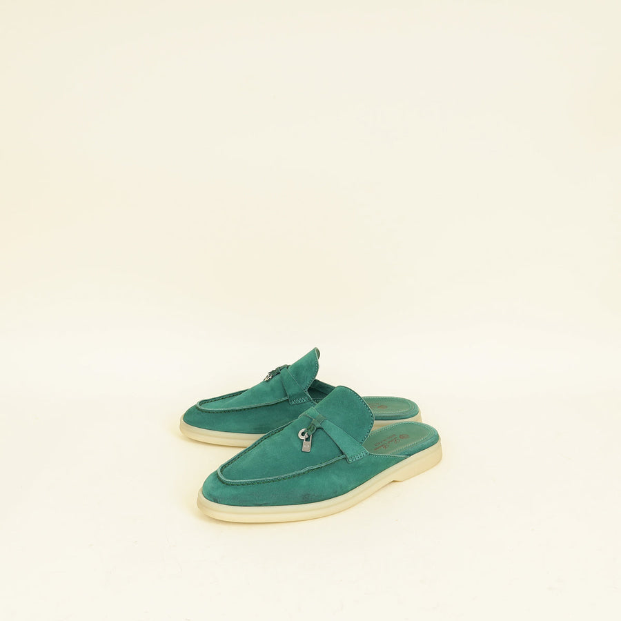 Loro Piana Jazz Club Babouche Charms Walk Loafer 38