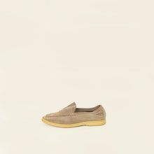 Loro Piana Light Wood Smoke Summer Walk Loafers 38