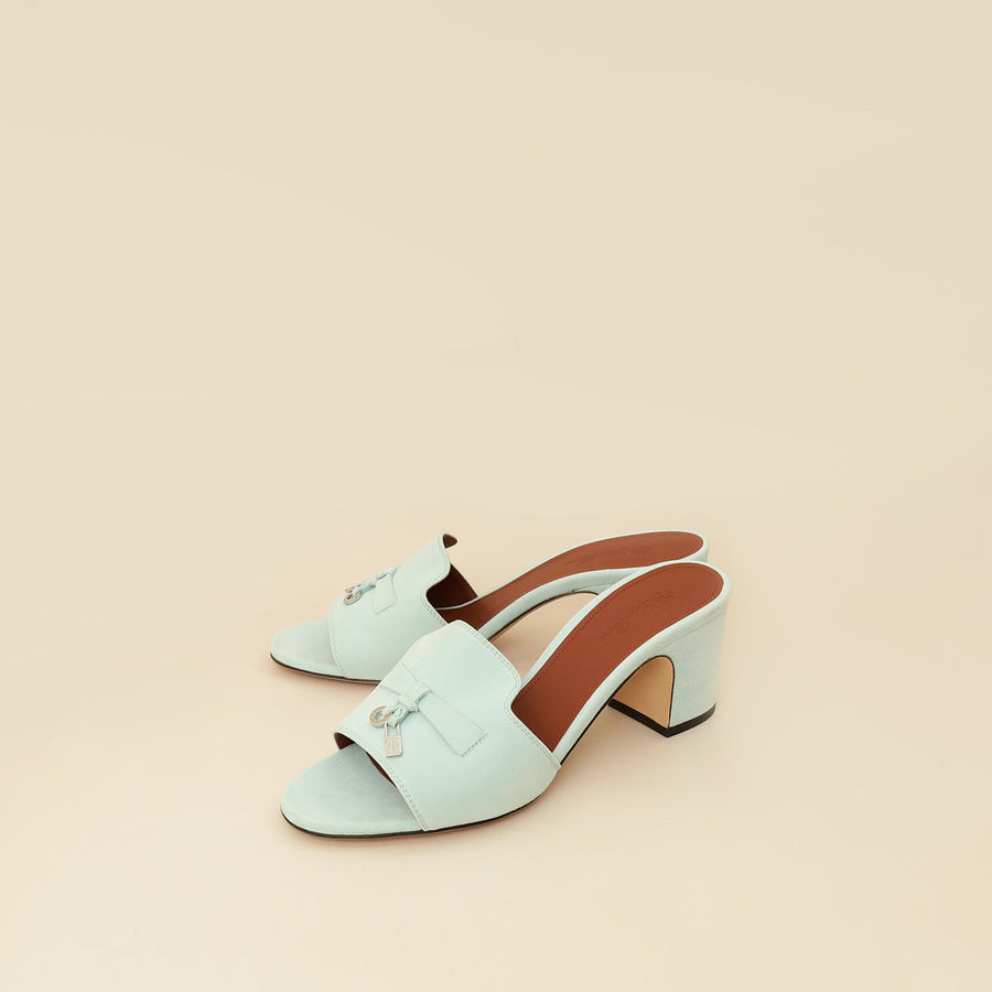 Loro Piana Aqua Summer Charms Sandal 38