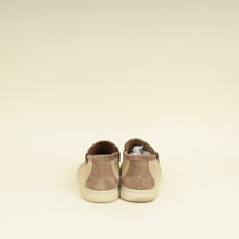Loro Piana Bicolor Linen Summer Charms Walk Loafers 39.5