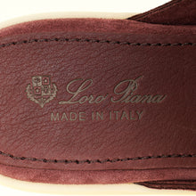 Loro Piana Oxblood Suede Babouche Charms Walk Loafer 39.5