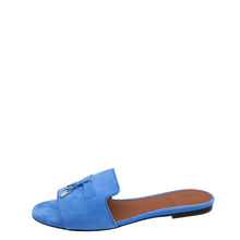 Loro Piana Space Blue Summer Charms Sandal 40