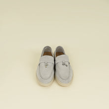 Loro Piana Pearl Powder Summer Charms Walk Loafer 40