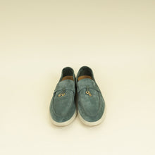 Loro Piana Class Green Summer Charms Walk Loafer 41.5