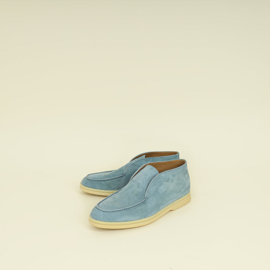 Loro Piana Blue Sapphire Open Walk Loafer 38