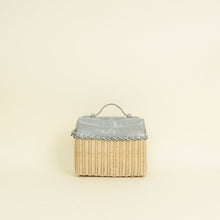 Loro Piana Bicolor Extra Pocket L19 Alligator Wicker Pouch