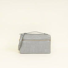 Loro Piana Eucalyptus Gray Extra Pocket L27 Soft Matte Alligator Bag