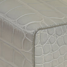 Loro Piana Eucalyptus Gray Extra Pocket L27 Soft Matte Alligator Bag