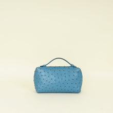 Loro Piana Blue Ostrich L19 Extra Pocket Pouch