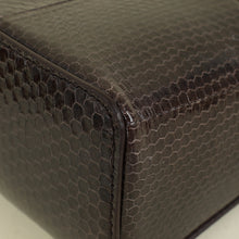 Loro Piana Dark Chocolate Licorice Extra Pouch L19 Python Bag